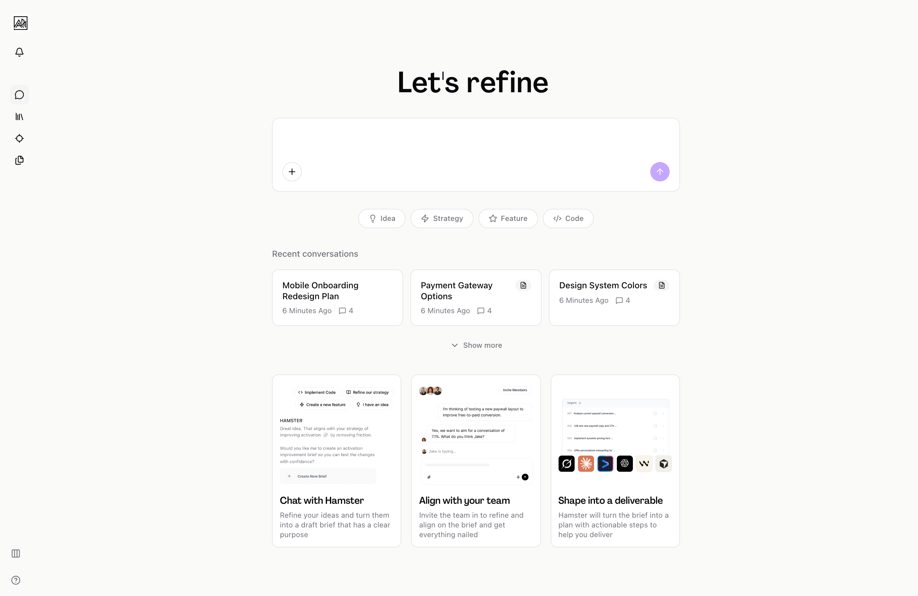 Onboarding wizard welcome screen showing workspace setup steps