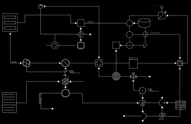 Abstract flowing automation patterns