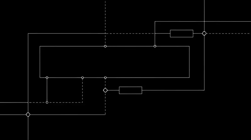 Abstract network connection patterns
