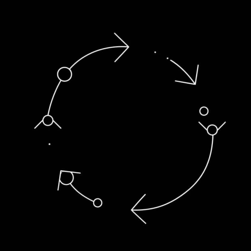Abstract technology lines